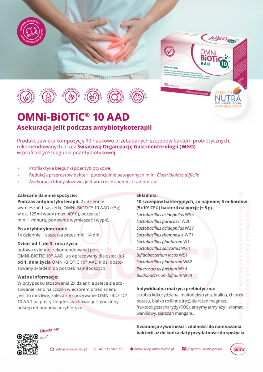 Ulotka OMNi-BiOTiC 10AAD